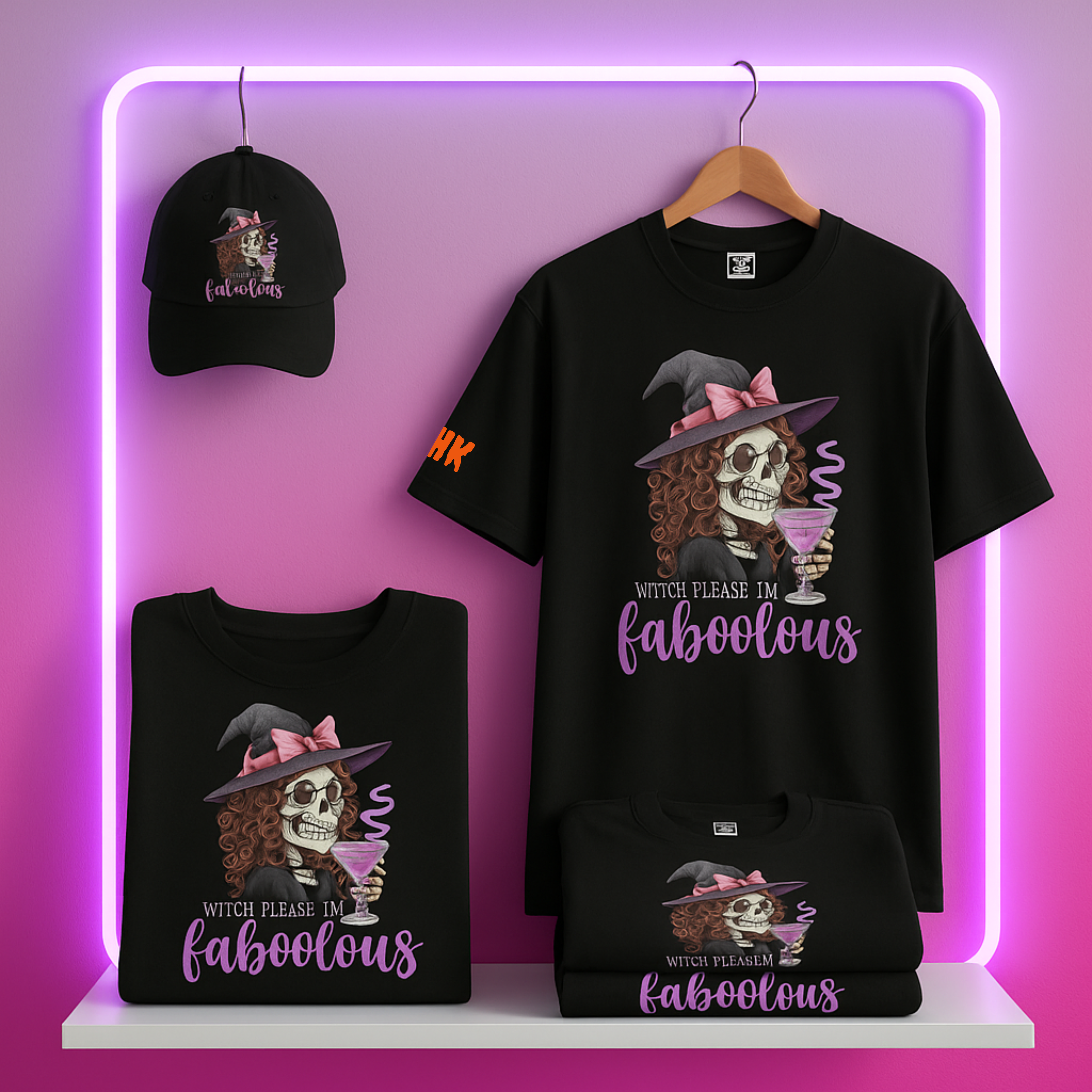 Faboolous Witch Collection 🪄 | AHK Halloween Apparel Set ( Cap, Tee, Hoodie or Sweatshirt)