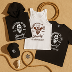 EVERYTHING IS FINE – HOWDY! x AHK | 🤠Wild West Halloween Collection  ( Cap, Hoodie, Tee or Tank)