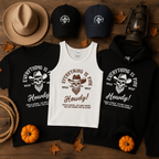 EVERYTHING IS FINE – HOWDY! x AHK | 🤠Wild West Halloween Collection  ( Cap, Hoodie, Tee or Tank)