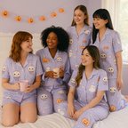 Adorable Spooky Friends in Purple Pajama Bundle | AHK Halloween Sleepwear