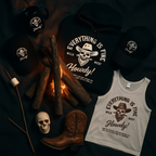 EVERYTHING IS FINE – HOWDY! x AHK | 🤠Wild West Halloween Collection  ( Cap, Hoodie, Tee or Tank)