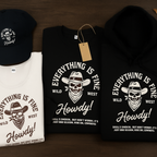 EVERYTHING IS FINE – HOWDY! x AHK | 🤠Wild West Halloween Collection  ( Cap, Hoodie, Tee or Tank)